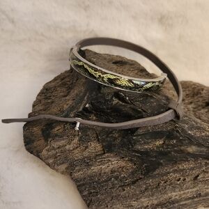 NWOT Lia Sophia Grey wrap bracelet
